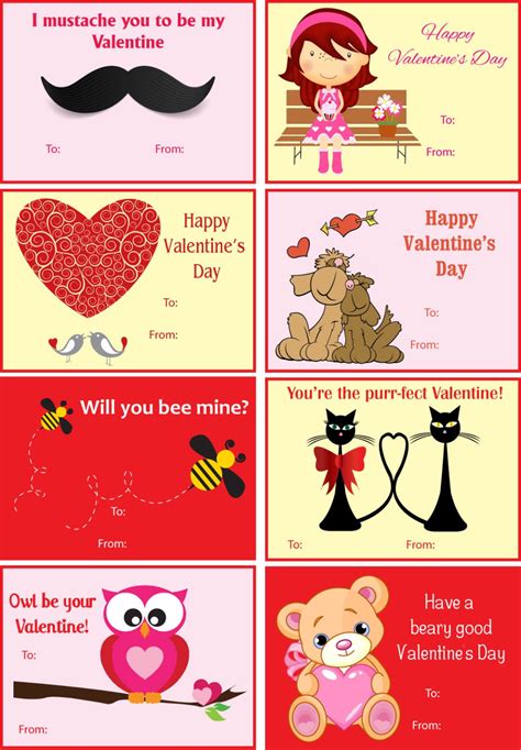 10 Free Printable Valentine Cards For Valentines Day Ufgqm