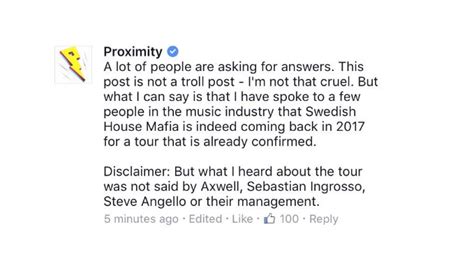 BREAKING: Swedish House Mafia Reunion in 2017 According to Proximity ...