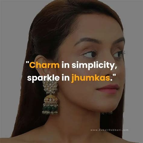 Stylish Jhumka Captions For Instagram With Quotes