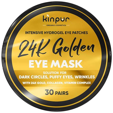 Kinpur Organic Cosmetics 24K Golden Under-Eye Patches - SALTEX LLC