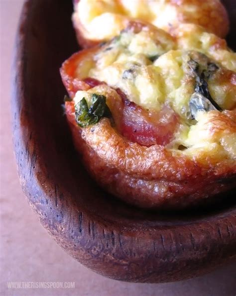 Bacon Egg Cheddar And Kale Breakfast Muffins Breakfast Recipies