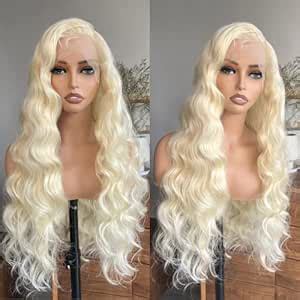 Amazon LOLYDEER Inch Synthetic Lace Front Wig Long Blonde Wig Glueless X Lace