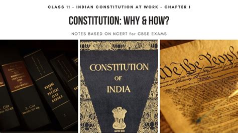 Constitution Why How Notes CBSE Class 11 Political Science NCERT