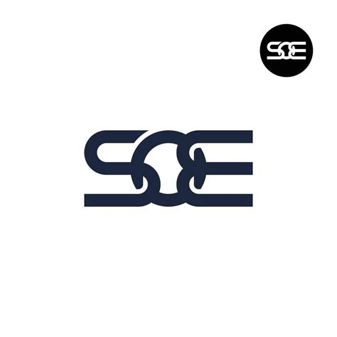 letter soe monogram logo design  vector art  vecteezy
