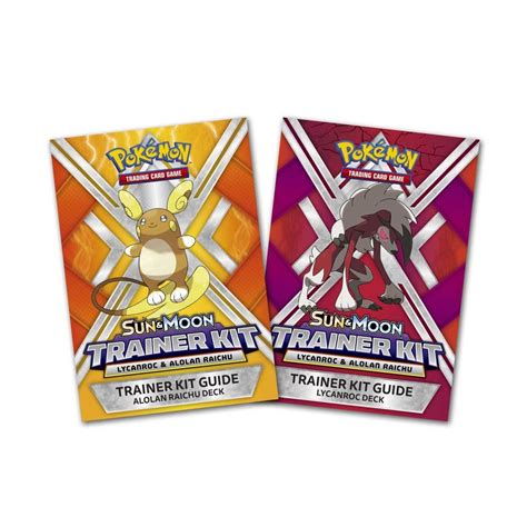 Pokémon Tcg Sun And Moon Trainer Kit Alolan Raichu And Lycanroc Pokémon Center Official Site