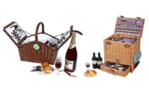 Vivo Willow Picnic Basket Groupon Goods