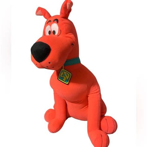 Scooby Dooby Doo Plush Toy Fluorescent Hot Pink Large 19 Tall Toy