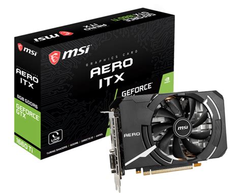 Видеокарта msi geforce gtx 1660 ti aero itx 6g oc 6gb • Smartadm.ru