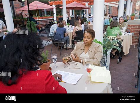 Detroit Michigan Outdoor dining at the Rattlesnake Club Stock Photo - Alamy