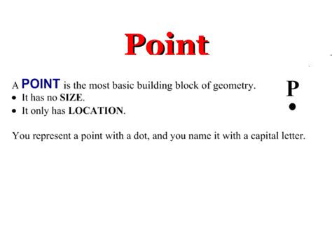 Points, Lines and Planes | PPT