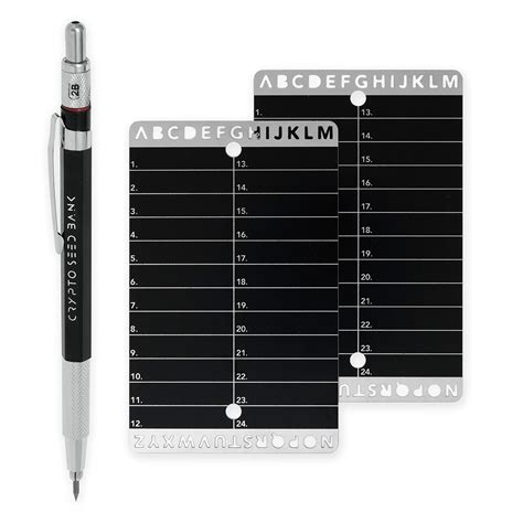 crypto seed bank crypto seed wallet steel storage precise engraving