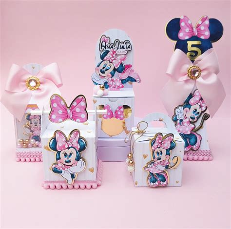 Kit Minnie Rosa Aquarela Luxo 40 Peças Elo7 Produtos Especiais