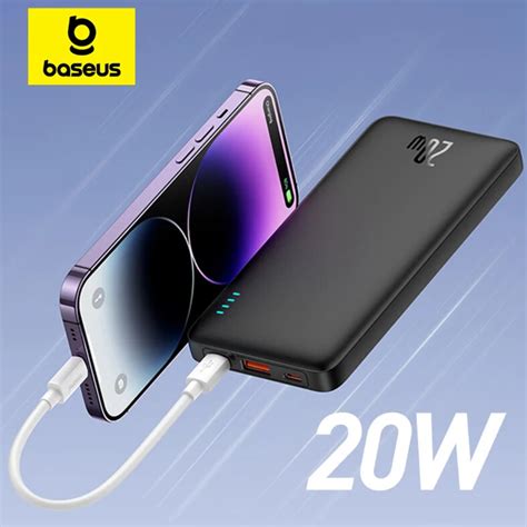 Power Bank Baseus Mah W Carga Rapida Airpow Toda Tecnolog A