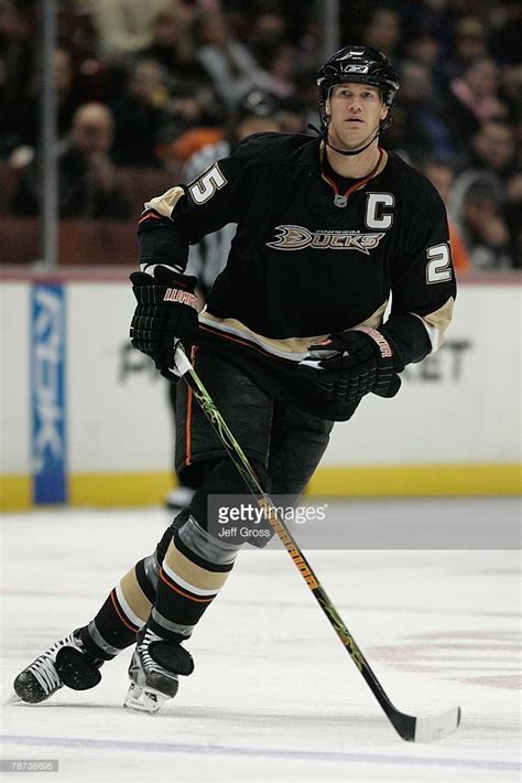 Chris Pronger #25 of the Anaheim Ducks skates against the Colorado ...