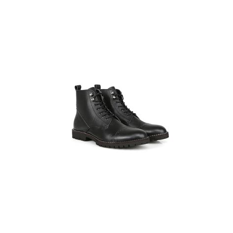Vigos Sepatu Kulit Asli Titan Black