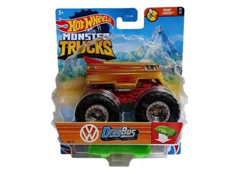 Hot Wheels Monster Trucks Drag Bus 1 64 Mattel o Melhor Preço é no Zoom