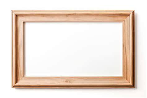 premium photo photo rectangular wooden frame  painting