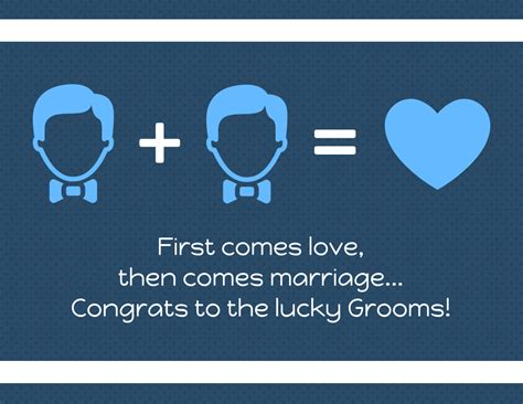 Husbands Same Sex Couple Wedding Card Venngage