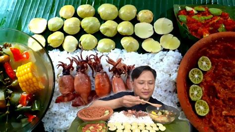 MUKBANG JENGKOL MUDA SAMBAL TERASI IKAN ASIN CUMI LALAPANMENTAH