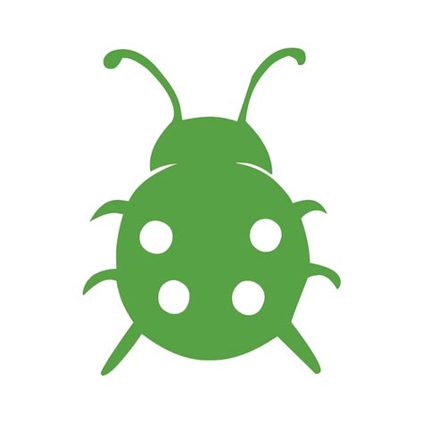 premium vector  green bug  dots  body