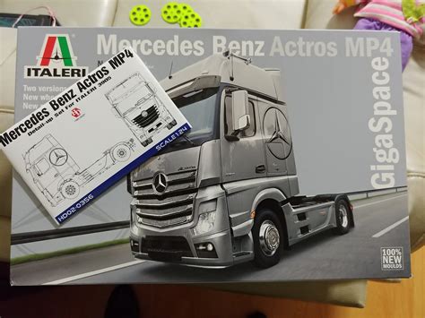 Italeri Mercedes Benz Actros Mp Gigaspace Truck Kit Work In