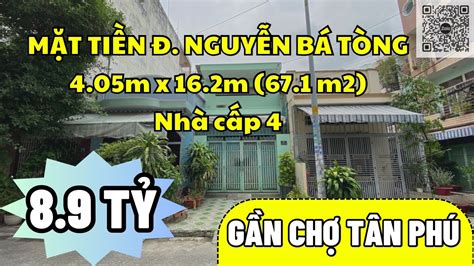 Bán nhà mặt tiền đường Nguyễn Bá Tòng phường Tân Thành quận Tân Phú gần