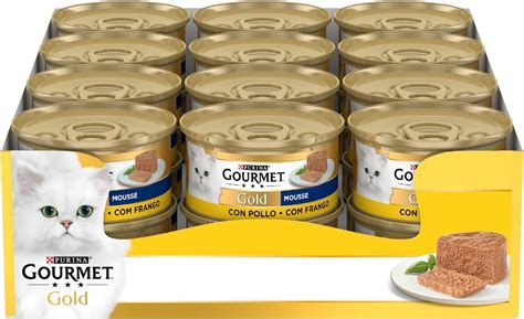 Purina Gourmet Gold Mousse Per Gatti Con Pollo 24 Lattine Da 85g