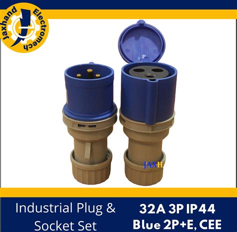 Industrial Plug Socket Set A P Ip Blue P E Cee Male Female