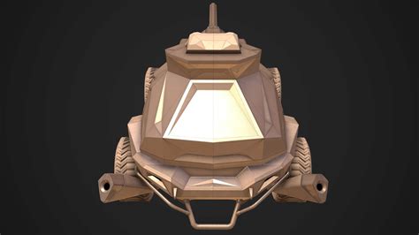 3D Model Sci FI Armored Military Vehicle PBR VR AR Low Poly CGTrader