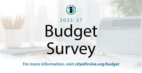 Help Shape the City's Budget - Take our Survey | City of Irvine