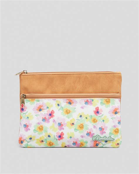 Shop Mooloola Johanna Pencil Case In Whitetan Fast Shipping And Easy