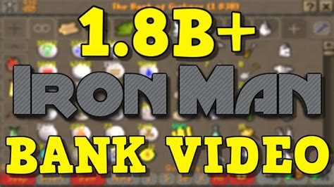 Osrs Maxed Ironman Bank Video 18b Youtube