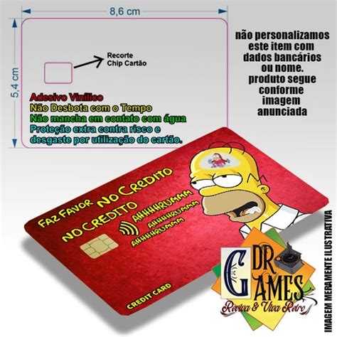 Adesivo Para Cart O Credito Debito The Simpsons Homer Bart Shopee Brasil