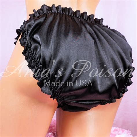 Halloween Ruffled Sissy Frilly Girly String Bikini Satin Mens Panties Sissy Panties