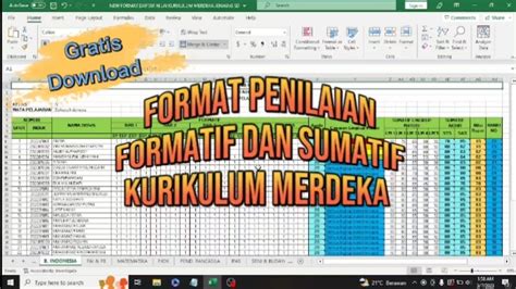 Cara Input Nilai Formatif Dan Sumatif Kurikulum Merdeka Youtube