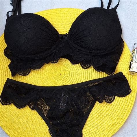 Lingerie Preta Sensual Elo Produtos Especiais
