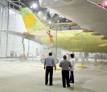 News | BBJ Aircraft Painting | Dean Baldwin Painting