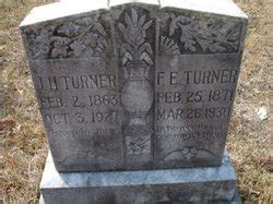 Fannie Elizabeth Martin Turner Memorial Find A Grave