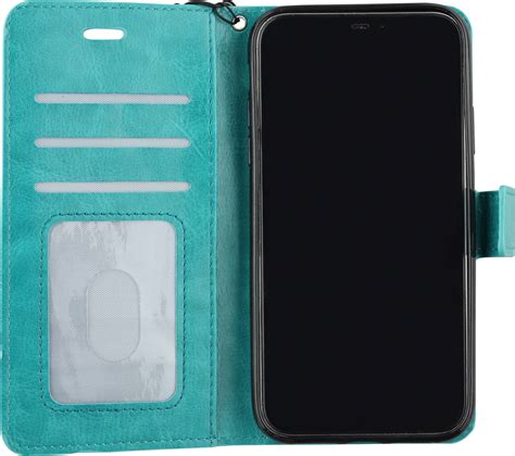 Hülle iPhone XR - Premium Flip Leder Tasche - Türkis - Kaufen auf PhoneLook
