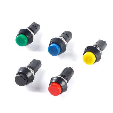 Pcs Pushbutton Switch Pbs A B With Lock Reset Mm V A Round