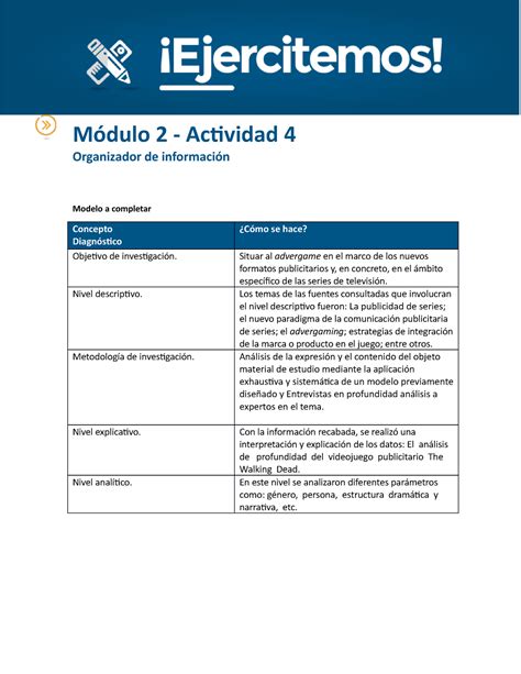 API 2 Pdl C API 2 APROBADA Módulo 2 Actividad 4 Organizador de