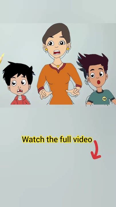 Chikoo Aur Bunty Mom Easy Drawing Chiku Bunty Cartoon Shorts