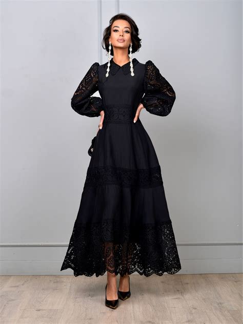 Вечернее платье с кружевом