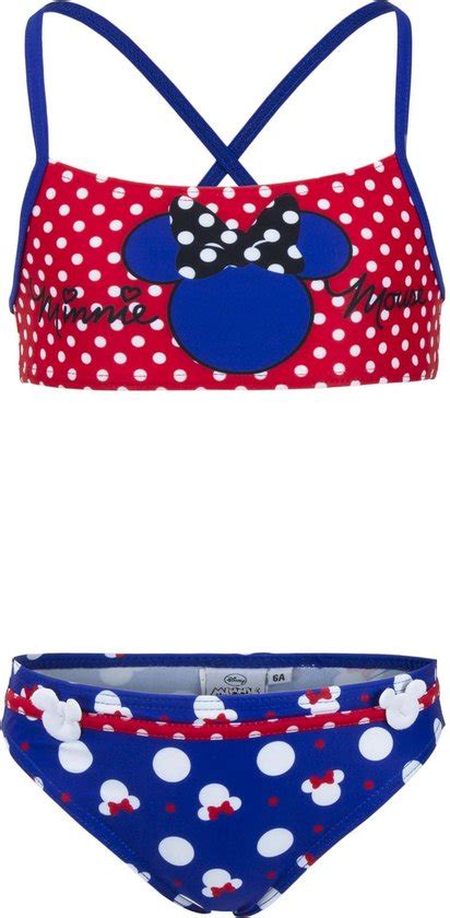 Minnie Mouse Bikini Rood Blauw Jaar Cm Bol