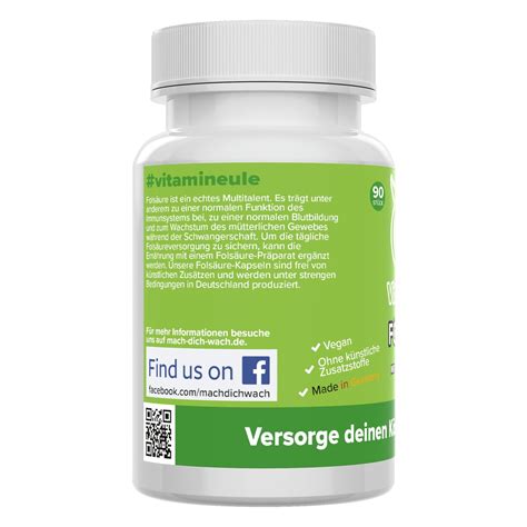 Folsäure Kapseln Vitamineule 90 St Shop Apotheke