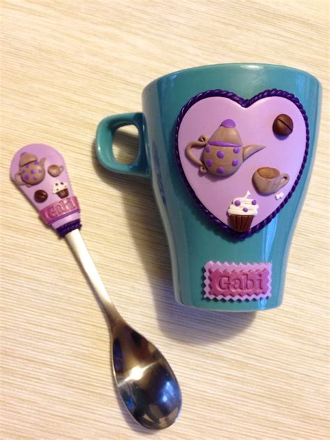 Pin By Kilda Kilda On Polymer Clay Spoons Cutleries Clay Mugs