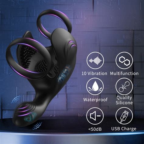 Rechargeable Vibrating Cock Ring With 10 Vibration Modes Best Online Sex Toy Sites For Couples