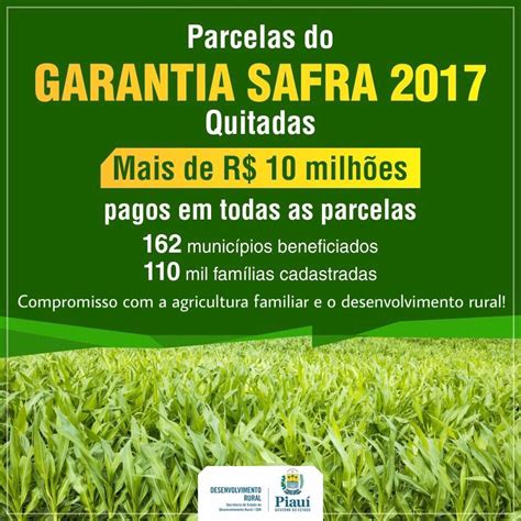 Governo Do Piau Quita Parcelas Do Garantia Safra Gp