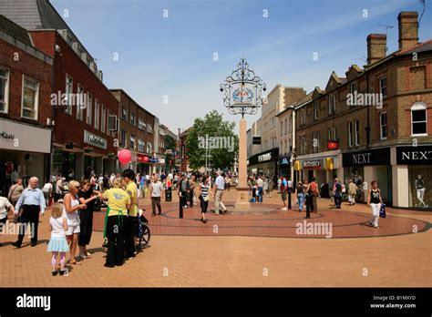 high street pedestrian area chelmsford essex town centre shops england