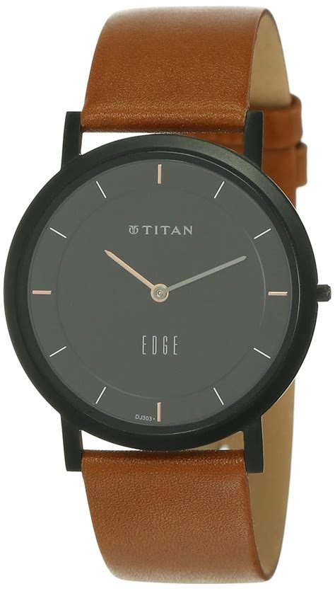 titan edge analog black dial mens  nnnl amazonin watches